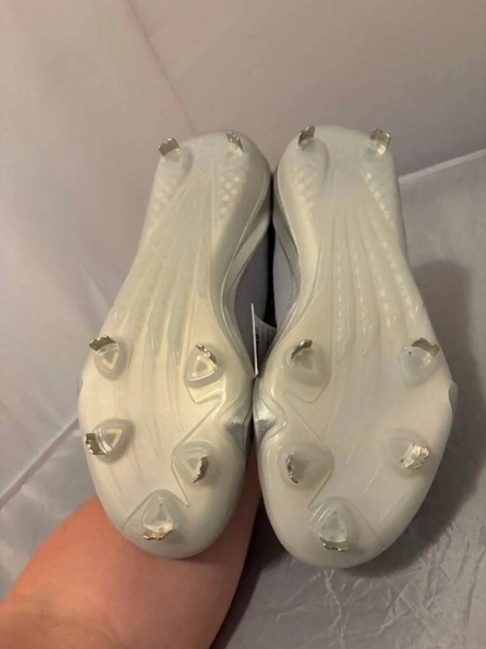 Adidas Adizero Electric + S silver metal baseball cleats size 7.5 JS2994 NWT